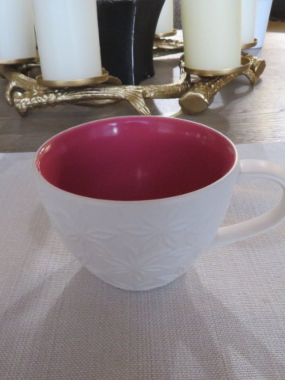 2008 Starbucks Embossed Mug.